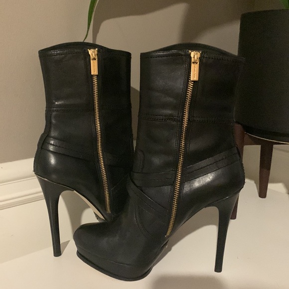 Michael Kors STOCKARD Platform Booties BLACK - Picture 5 of 13